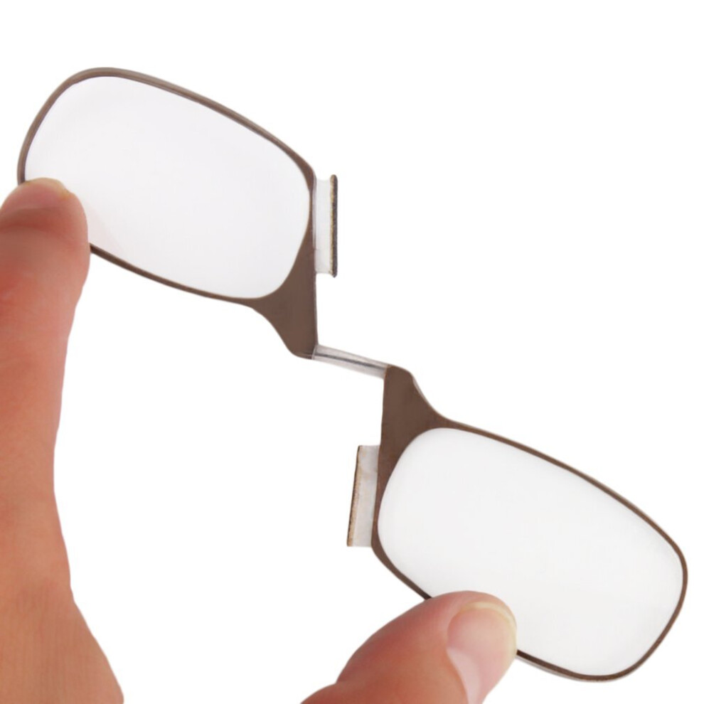 Wejoy Portable Reading Glasses Clip Nose Presbyopia Glasses Ultra Thin With Case