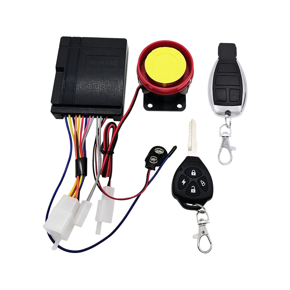 Motorcycle Anti-Theft Security Alarm System Remote Control 125Db(Anti-Line Cutting) For Motorcycle 5063131496413