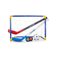 Mini Hockey Goal Set Football 2 In 1 hokejka Easy Assemble Kids Ice Hockey Stick Training Toy Tools Knee Hockey Home Soccer
