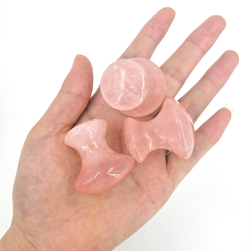 Wejoy Natural Rose Quartz Jade Stone Massager Facial Roller Beauty Mushroom Shape Massage Eye Neck Care Slimming Tools Health Beauty