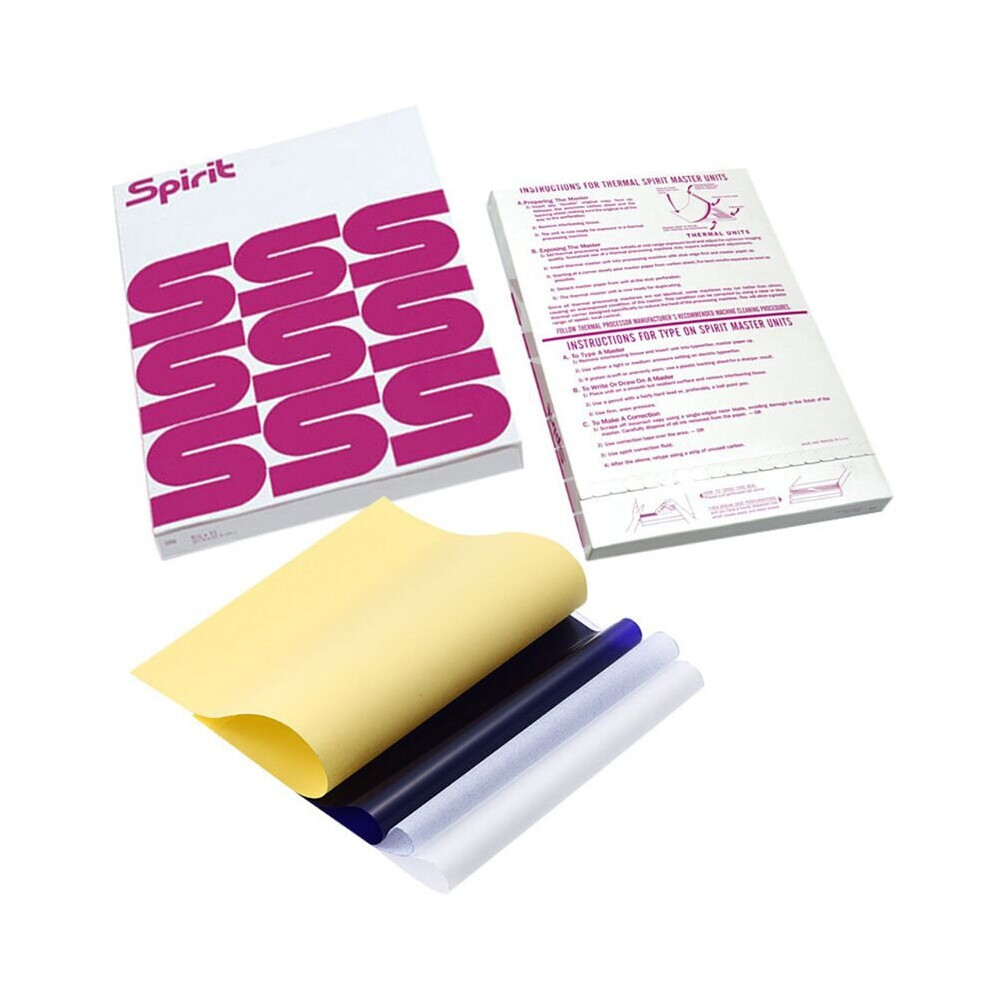 Wejoy 100 Sheets Transfer Stencil Paper Tattoo Copier 4 Layers A4 Size Tool