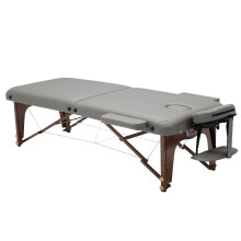 SPA Massage Table Portable 2 Section Folding Couch Bed Lightweight Beauty Salon Tattoo Therapy Wooden Frame