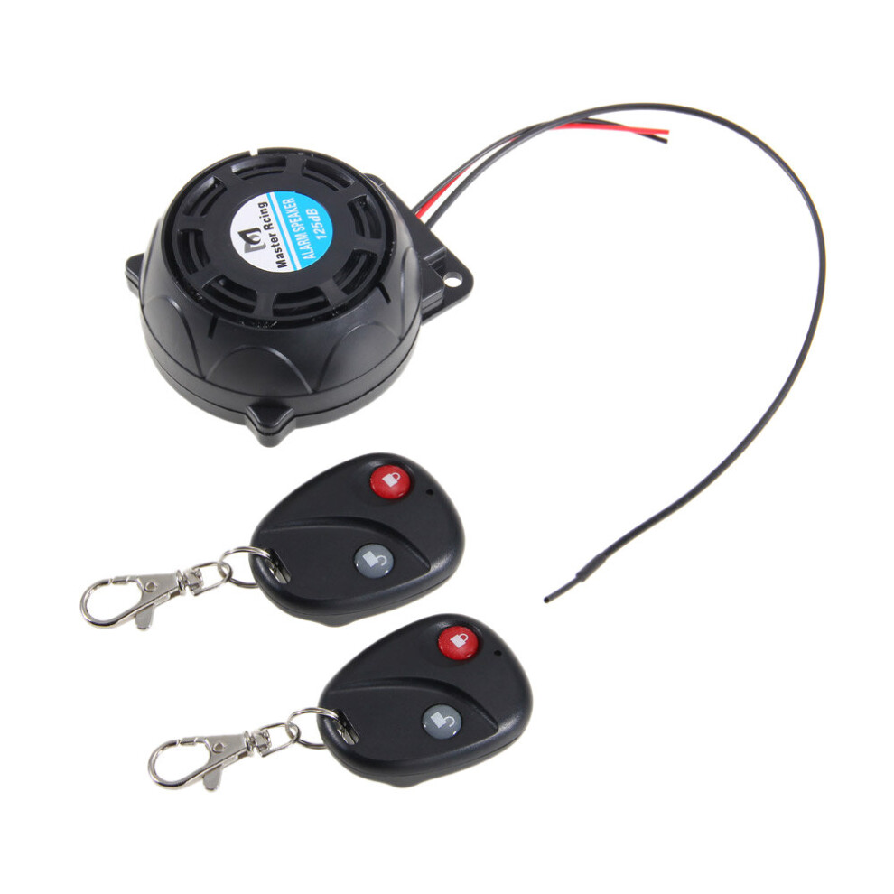 Motorcycle Anti-Theft Alarm System Warning Vibration Lock Anti-Theft Alarm Double Remote Control Sensor 5063131496390
