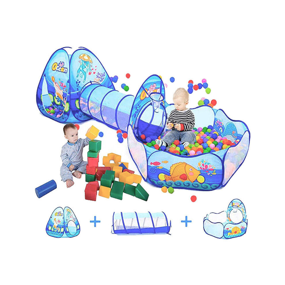 Portable Baby Playground Playpen For Children Large Kids Tent Ball Pool Bebe Balls Pit With Tunnel Baby Park Camping Dry Pool Wejoy