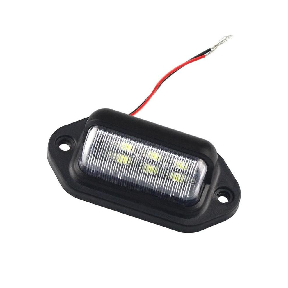 2Pcs License Number Plate Lights Taillight Cargo Trunk Courtesy Tag Step Lamp Bulbs Car Truck Suv Rv Trailer Van Boat White 5063131358346