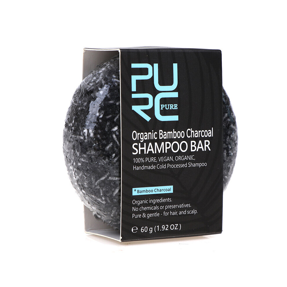 Wejoy Gray/White Soap Hair Darkening Shampoo Bar Repair Hair Color Dye Face Hair Body Shampoo 55G Natural Organic Hair Conditioner