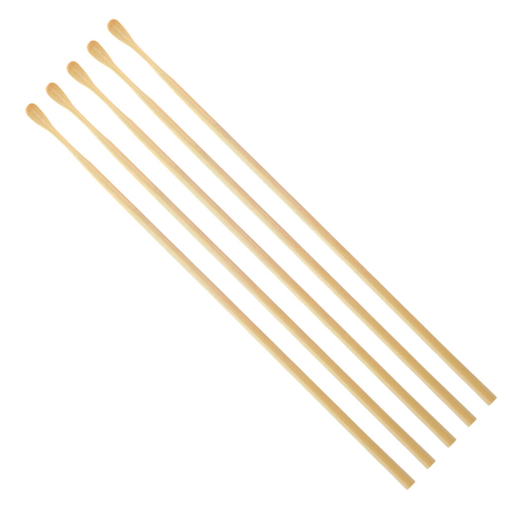 Wejoy 5Pcs Wooden Ear Pick Safety Earwax Bamboo Spoon Cleaner Remover Tool Health Care Supplies Ear Clearner Tools Kit Set Ear Picks