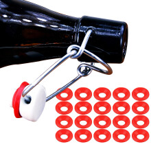 70Pcs Silicone Rubber Gaskets Washers Backs For Grolsch EZ Cap Swing Top Bottle Cap Home Brew Beer Soda Bottle Seal Bar Acces