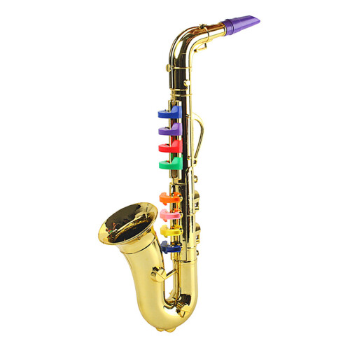 Saxophone Prop 8 Colored Notes Sax Wind Instrument Teaching Educational Toys