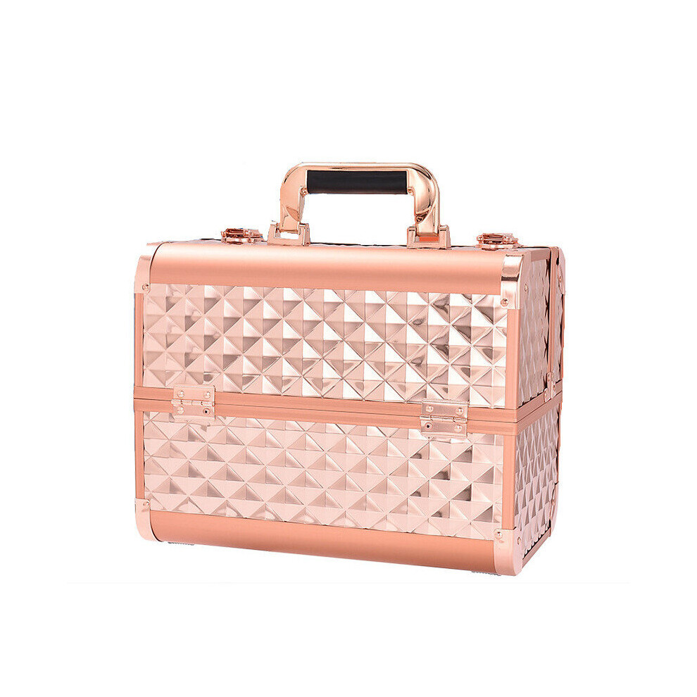Wejoy Women Makeup Train Case Large Cosmetic Box Jewelry Organizer Professional Nail Multilayer Toolbox Storage Organizer Bag Carrier