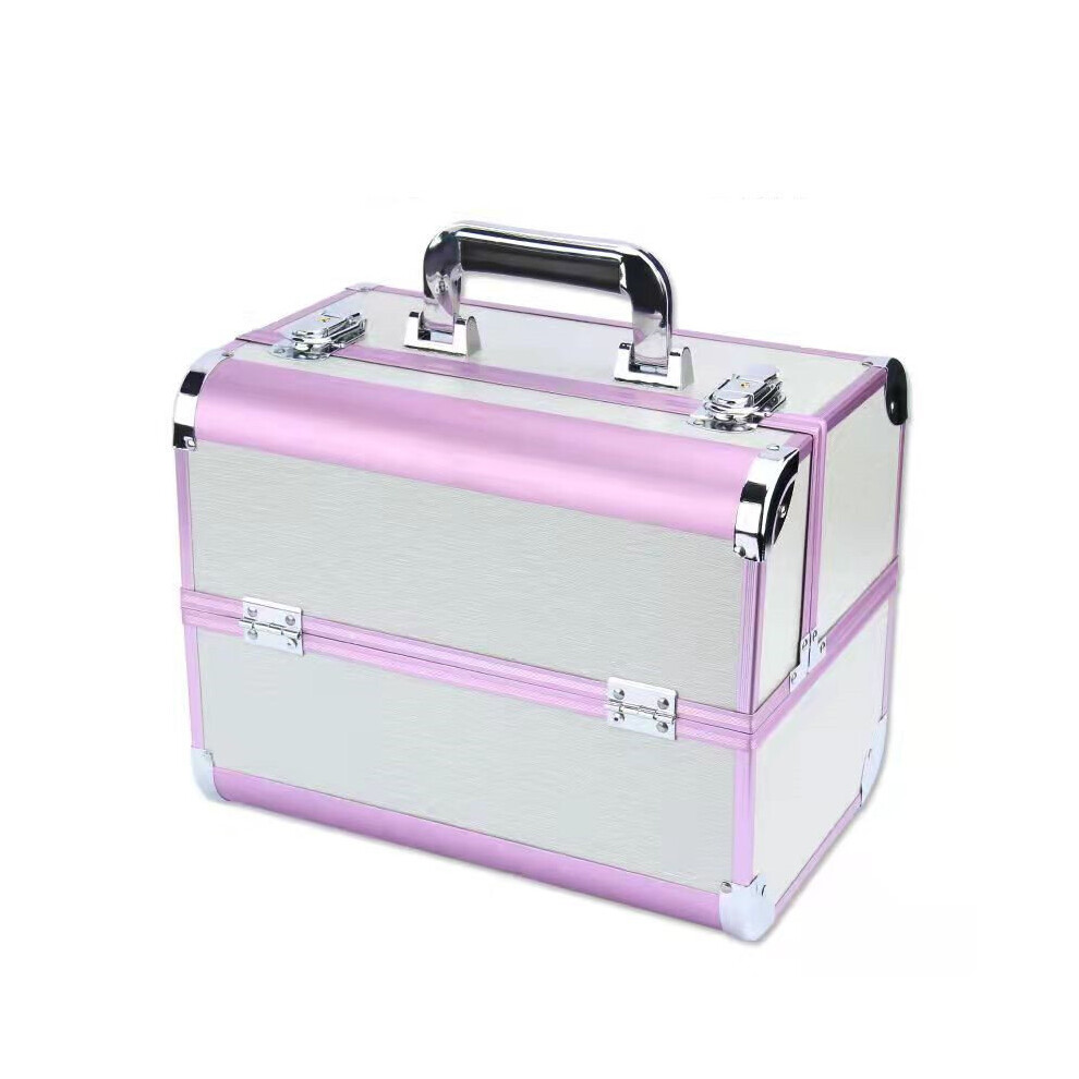 Wejoy Portable Cosmetic Bag Suitcases Makeup Train Case Jewelry Organizer Nail Multilayer Toolbox Storage Manicure Beauty Box Carrier