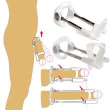 Male Penis Increase Expanding Edge Stretcher Cock Pump Belt Extension Tension Delay Trainer Enhancement Device Sex Toys for Men
