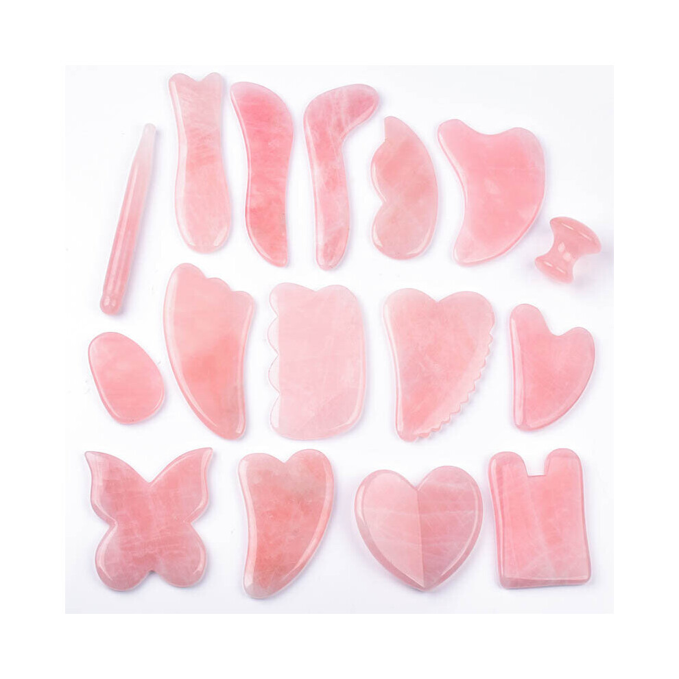 Wejoy Whole Massage Gua Sha Tools 100% Natural Rose Quartz Massage Stone China Traditional Facial Spa Acupuncture Scraping Guasha