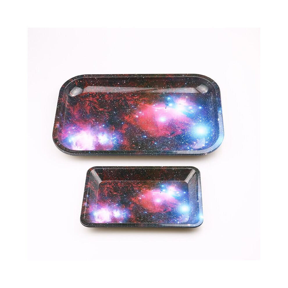 Wejoy Galaxy Tinplate Metal Rolling Tray Hd Pattern Printed Tobacco Cigarette Holder Smoking Accessories Weed Tray