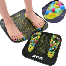 1 Piece Acupuncture Cobblestone Colorful Foot Reflexology Walk Stone Square Foot Massager Cushion for Relax Body Feet Massage