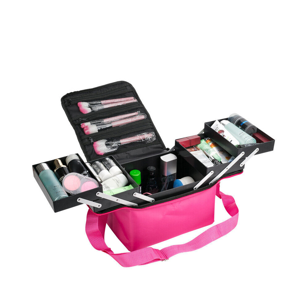 Wejoy Makeup Train Case Professional Cosmetic Bag Organizer Kit Shoulder Bag With Strap Toiletry Kit Cosmetic Bag Cosmetic Organizer