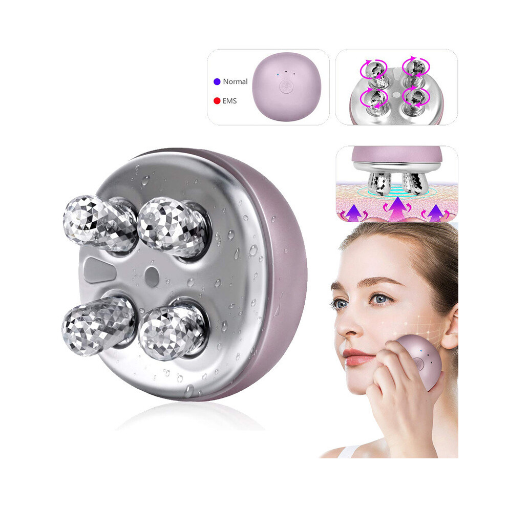 Wejoy 4D Microcurrent Face Massager Rollers Ems Facial Lifting Beauty Device Wrinkle Remover Anti-Aging Skin Care Facial Massage