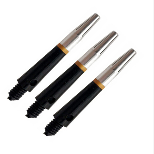 3pcs/Pack Alloy  Shaft 360 Rotatable Darts Stem Replacement Black