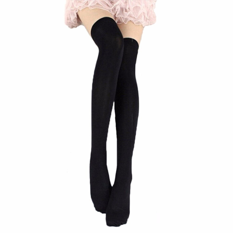 Wejoy Women Sexy Thigh High Stockings Temptation Stretch Stocking Over Knee Socks Trendy Velvet Collant Femme