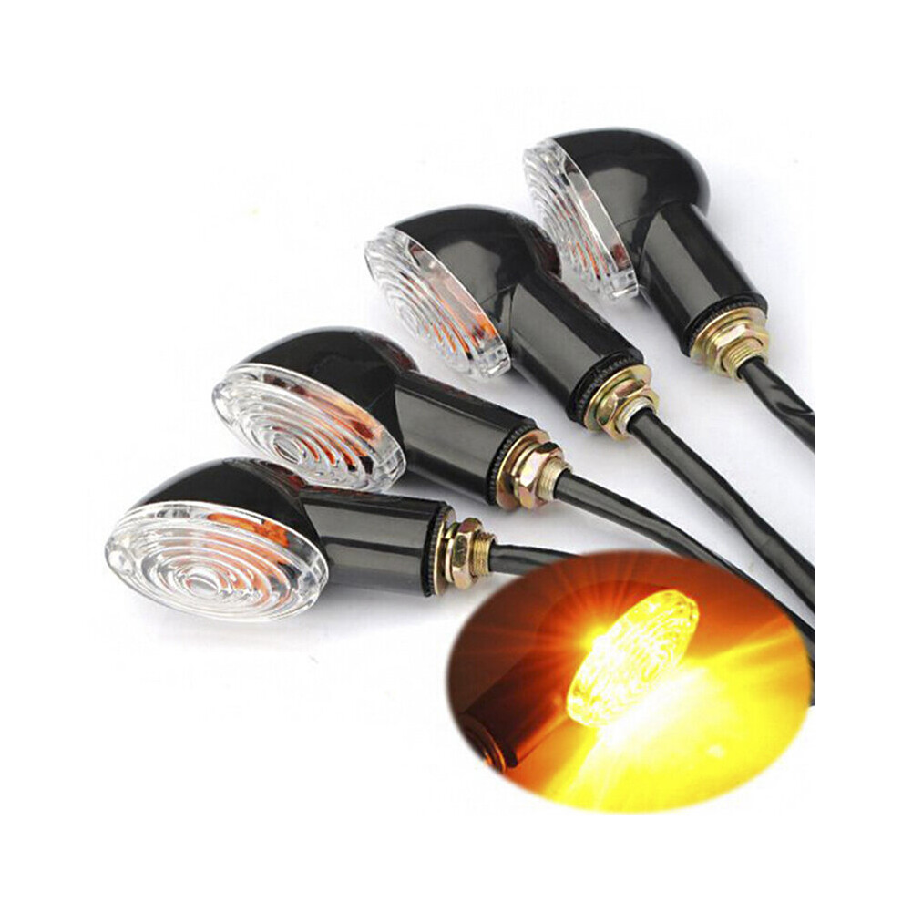 12V 10W Motorcycle Led Turn Signal Indicators Blinker Lamp Amber/Light 5063131415186