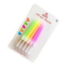 5 PCS Colorful Birthday Cake Candles Food Grade Waxlight Cake Decorating Supplies Nontoxic Bakery Classroom cake DIY Accessories