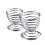Kitchen Breakfast Hard Boiled Metal Egg Cup Spiral Spring Holder Egg Cup 5