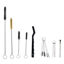 17 Pcs/Set of Spray Gun Pipe Cleaning Brush Auto Parts Cleaning Kit Gun Brush Mechanical Cleaning Nylon Strip Brush Car Wash