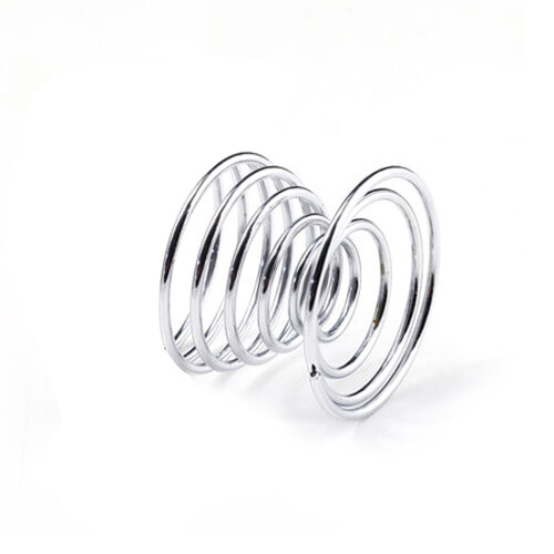 Kitchen Breakfast Hard Boiled Metal Egg Cup Spiral Spring Holder Egg Cup