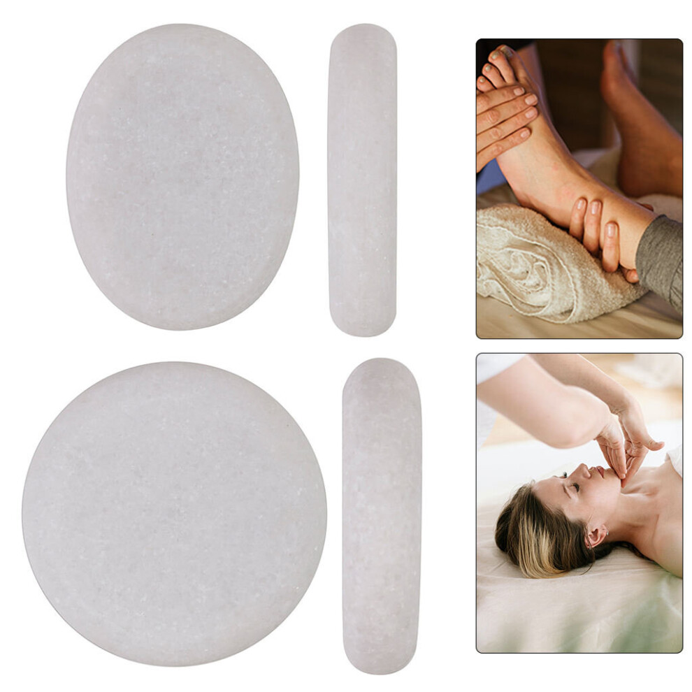 Wejoy White Natural Hot Massage Stone Heated Warmer Rock For Spa Massage Therapy Relaxation