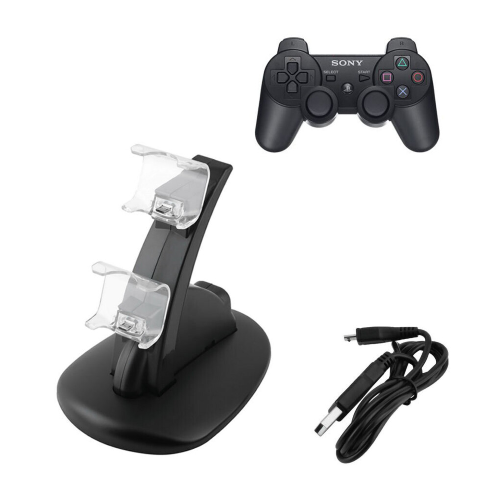 Led Dual Usb Charger Docking Station For Playstation Of Ps4 Gamepad Joystick 5063131610772