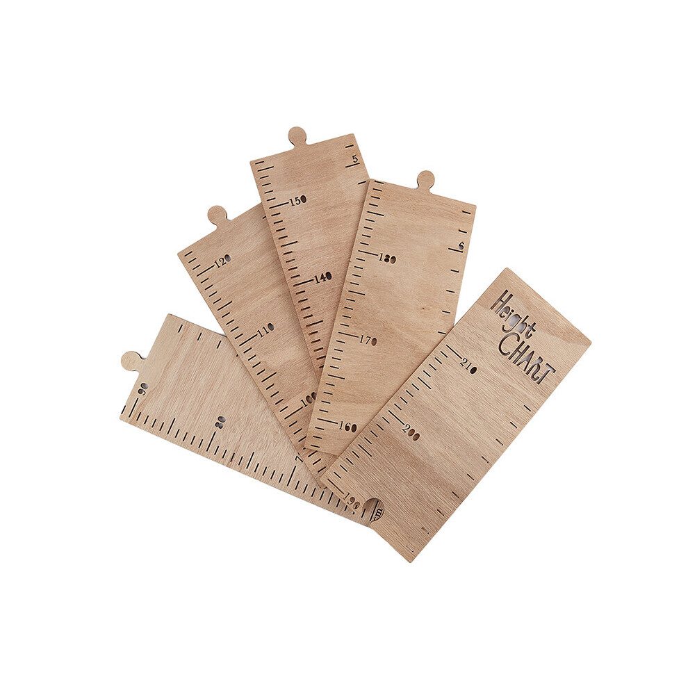 Wejoy Wooden Kids Height Growth Chart Ruler Baby Children Height Gauge Room Decoration Wall Meter Measurement Stickers