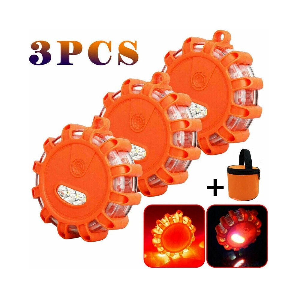 Car Emergency V16 Homologated Dgt Road Flares Beacon Help Police Flashing Beacon Magnetic Sign Strobe Roadside Light 5063131438536