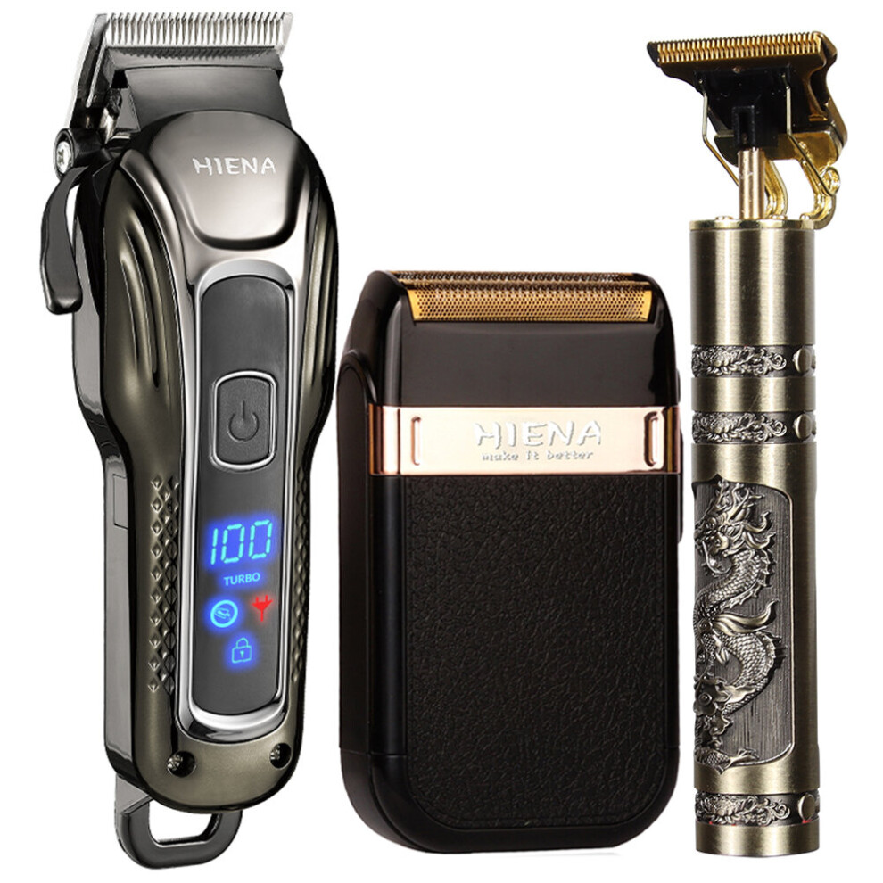Wejoy Golden Professional Barber Hair Clipper Set Rechargeable Electric Finish Cutting Machine Beard Trimmer Shaver Cordless Freeshipping Usb