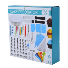 66pcs/set Cake tool cake decorating tools Pastry and bakery accessories Turntable Whisk Decorating mouth kitchen accessories