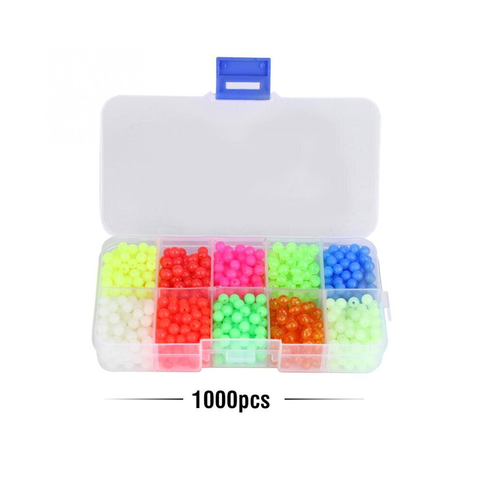 1000pcs/Box Fishing Beads Lure 5mm Luminous Fishing Floats Night Glow Beads  Fishing Tackle Lures Bead Bait Pasca Accessories on OnBuy