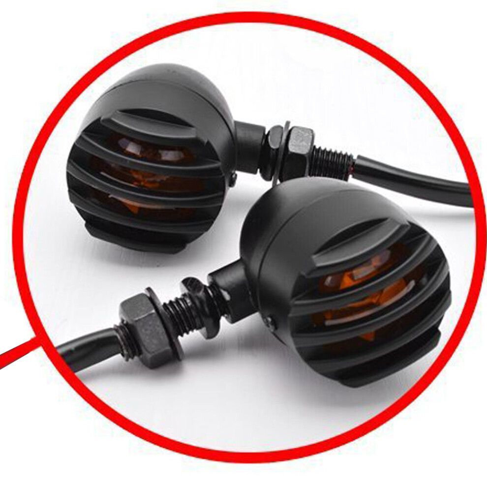 Motorcycle Turn Signal Indicators Blinker 12V 5W Motorcycle Turn Signal Indicator Lamp Yellow/Light 5063131415315