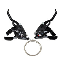 3x7 21 Speed Bicycle Shifter Brake MTB Mountain Road Bike Riding Cycling Disc Brake Levers with Shift Cable