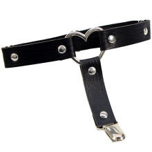 Punk Heart Rivet Garter Belt Women Sexy Lingerie Elasticity Pu Leather Leg Ring Garter For Stockings Girls Thigh Harness