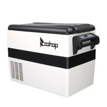 Car Refrigerator Portable Small Freezer, Plastic Black Light Gray Movable Low-Temperature