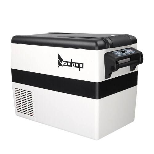 Car Refrigerator Portable Small Freezer,  Plastic Black Light Gray Movable Low-Temperature