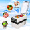 Car Refrigerator Portable Small Freezer,  Plastic Black Light Gray Movable Low-Temperature 6