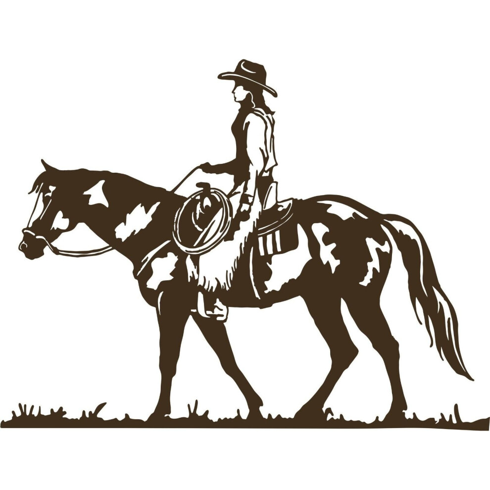 For Cowboy Cowgirl Horse Rodeo Equestrian Car Truck Window Vinyl Decal Sticker Styling 5063131434743