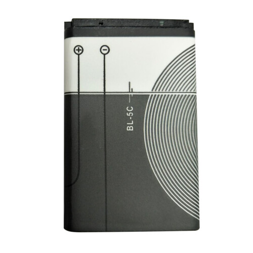 Replacement Battery Lithium 1020mAh 3.7V 3.8 wh for Nokia BL-5C Lithium Ion 2