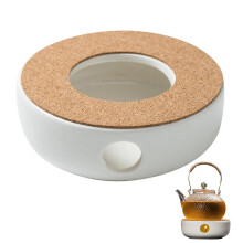 Ceramic Teapot Heating Base Water Tea Warmer Insulation Base Coffee Water Warmer Candle Heating Base Candle Holder Teaware
