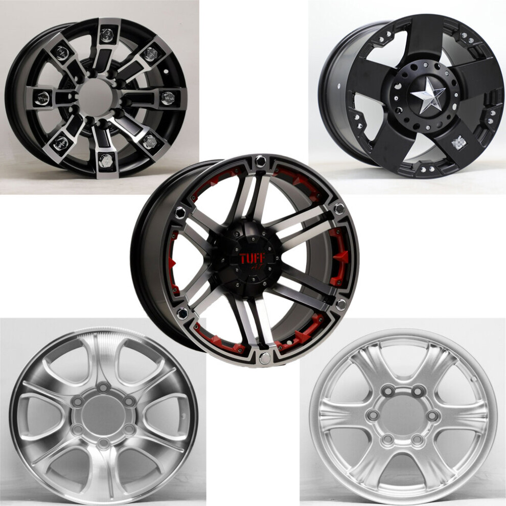 Car Alluminum Alloy Wheel Rim Hub For Greatwall Haval H3 H5 Bj40 X87 16/17/18Inch 16X8j 16X7j 17X9j Modified Wheels Silver/Black 5063131499322