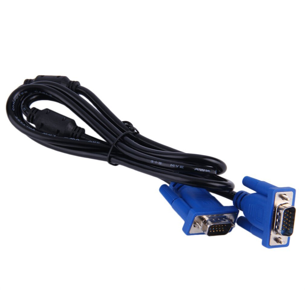 1.5M Vga Svga Male To Male Extension Cable Cord Hd 15 Pin Cable 5063131636390
