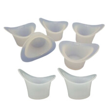 10pcs Eyewash Cup Silicone Resuable Medical Soft Eye Bath Cup Eye Wash Cup 649C
