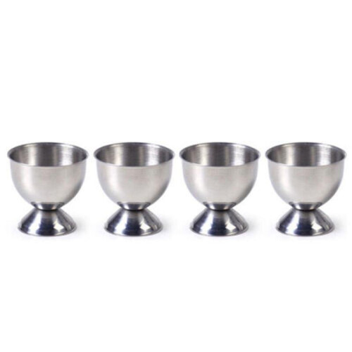 Aihogard Stainless Steel Soft Boiled Egg Cups Egg Holder Tabletop Cup Stand Kitchen Breakfast Cooking Tool 2