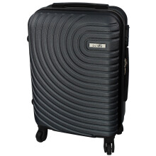 Black Cabin Case Carry On ABS Hand Luggage Plane EasyJet Airline Approved 20'' Trolley