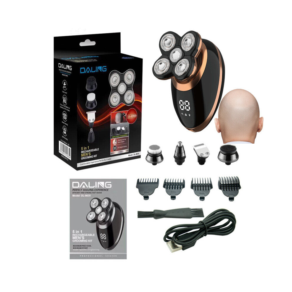 Wejoy Multi Grooming Kit Electric Shaver Razor For Men Lcd Display Beard Hair Trimmer Rechargeable Bald Head Shaving Machine Grooming